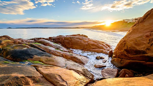 Bağlantı noktası Elliot, Güney Avustralya, güzel günbatımı manzarası