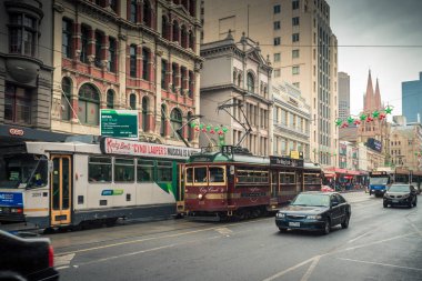 Melbourne şehir daire tramvay