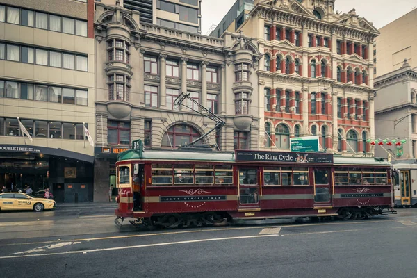 Мельбурн міста коло трамвай — стокове фото