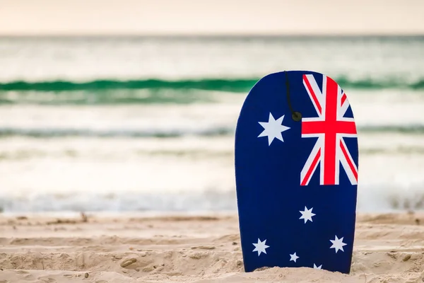 Tabla de surf con bandera australiana —  Fotos de Stock