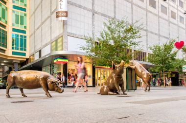 Bronz Rundle Mall domuzlar