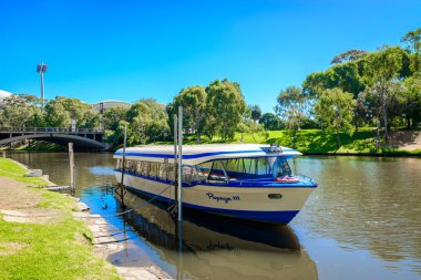 Iconic Pop-Eye boat in Adelaide CBD clipart