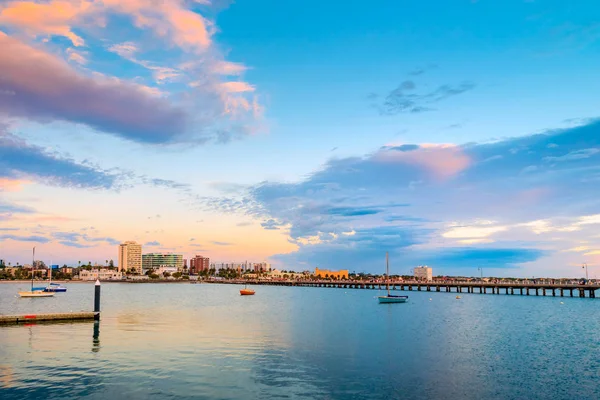 St. Kilda Beach jetty, Victoria, Australia — Stock Photo, Image