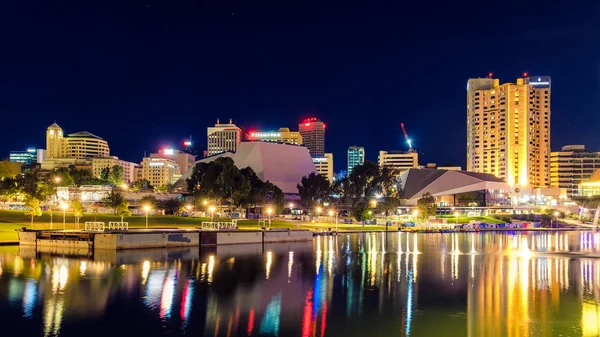 Adelaide city skyline at dusk — Stock Photo, Image