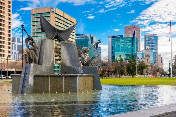 Площі Вікторії фонтан, Аделаїда КБР, Південна Австралія — стокове фото