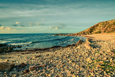 Güney Avustralya sahilinde dramatik günbatımı