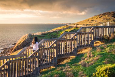 Hallett Cove boardwalk kadına