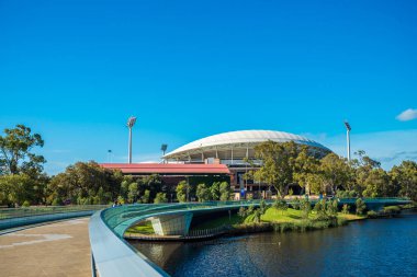 Adelaide Oval Ayak köprüden görüntülendi