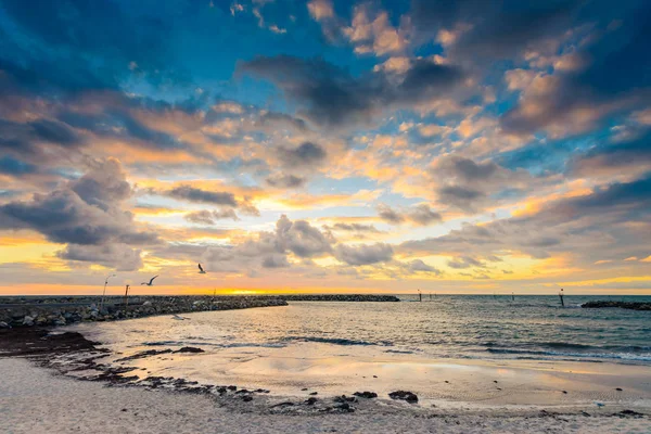Берега Аделаиды на закате — стоковое фото