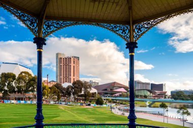 Adelaide şehir manzarası Rotunda izlendi