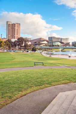 Adelaide şehir manzarası Rotunda görüntülendi