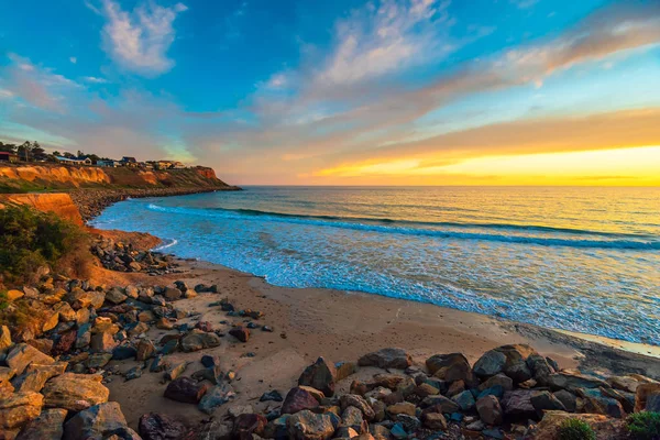 Christies Beach vista costiera al tramonto — Foto Stock