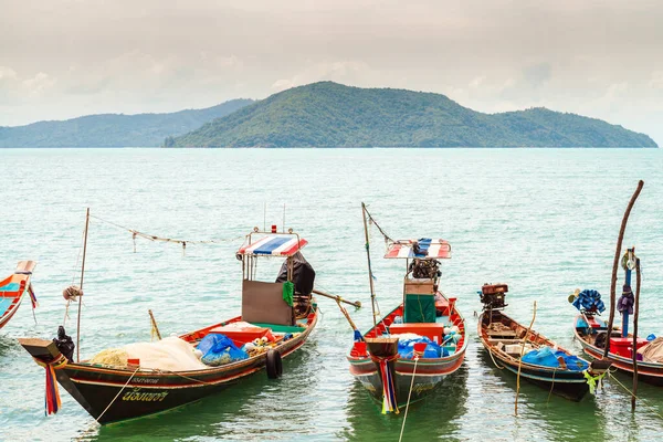 Koh Samui Tailandia Enero 2020 Barcos Pesca Tailandeses Cola Larga — Foto de Stock