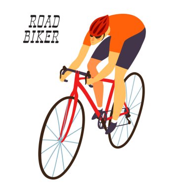 Hızlı yarış bisikletçi