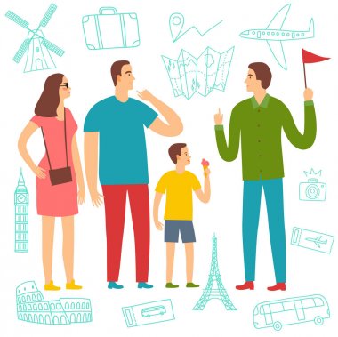 Aile gezi rehberi için dinleme üzerinde