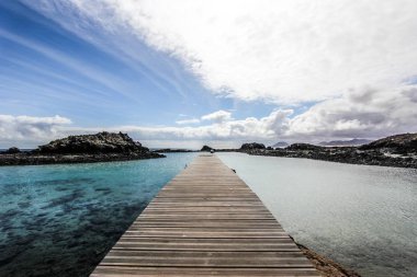 Lobos Island küçük iskele