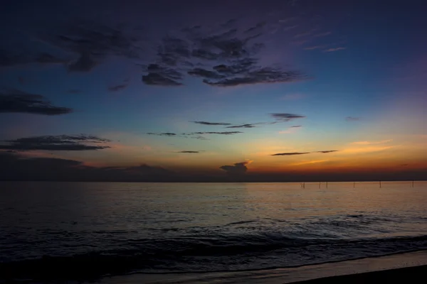 Hermoso amanecer desde el mar — Foto de Stock