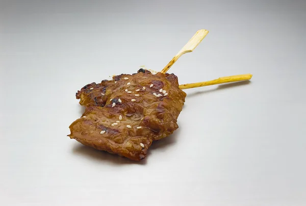 Тайская еда на гриле свинины — стоковое фото