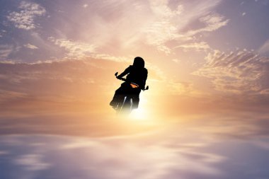 siluet motosiklet çizimler