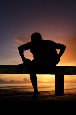 Egzersiz bir adam çizimi