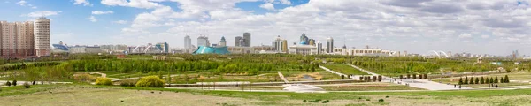 Astana şehir panoraması. Astana, Kazakistan 08 Mayıs 2017