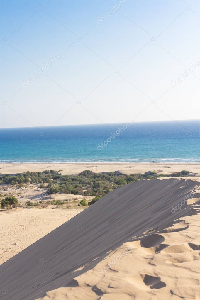 White Sand dunes on Patara beach. Antalya. Turkey