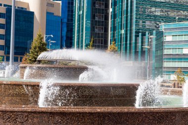 Astana rüzgarda güçlü darbeler uzak güneşli gün Çeşmesi