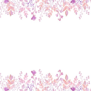 suluboya pembe çerçeve çiçek sevgililer günü