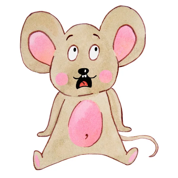 Akvarellrajzoló egerek — Stock Fotó