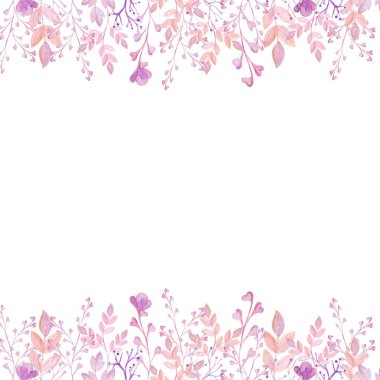 suluboya pembe çerçeve çiçek sevgililer günü