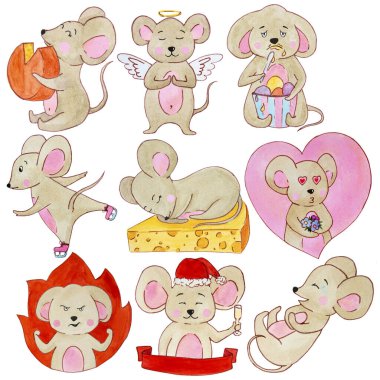 suluboya fare çizimi