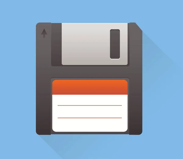 Vektorillustration der Diskette — Stockvektor