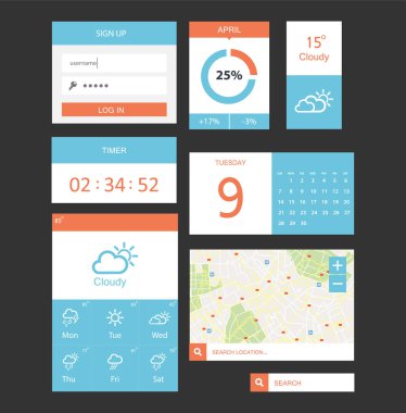 UI teçhizat için Web sitesi ve mobil app tasarımlar