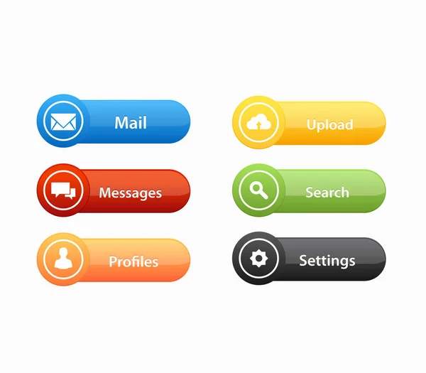 Call to action buttons set design — Stock Vector