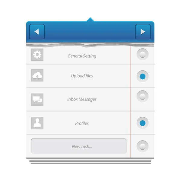 Takenlijst of planning concept pictogram logo — Stockvector