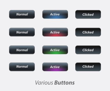 Etkin düğme, activ düğmesini UI ux kiti