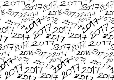 Numaraları seamless modeli yeni yıl