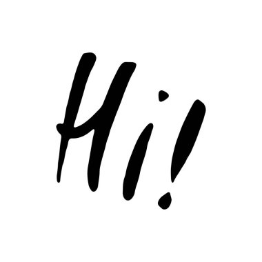 El çekilmiş word - Merhaba. Tasarım poster, t-shirtler, kartları, davetiyeleri, çıkartmalar, afiş, reklam için yazı. Vektör Eps 10