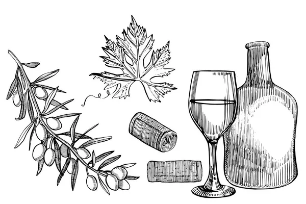 Coleccion De Dibujo Con Vaso De Bebida De Barril De Vino Y Botella Aislada Vector Ilustracionストックベクター ロイヤリティフリーcoleccion De Dibujo Con Vaso De Bebida De Barril De Vino Y Botella Aislada Vector Ilustracionイラスト