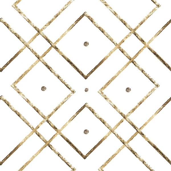 Goldschmuck. Material ist Gold. Vektorillustration. Hintergrund im Retro-Stil. nahtloses Muster. — Stockvektor