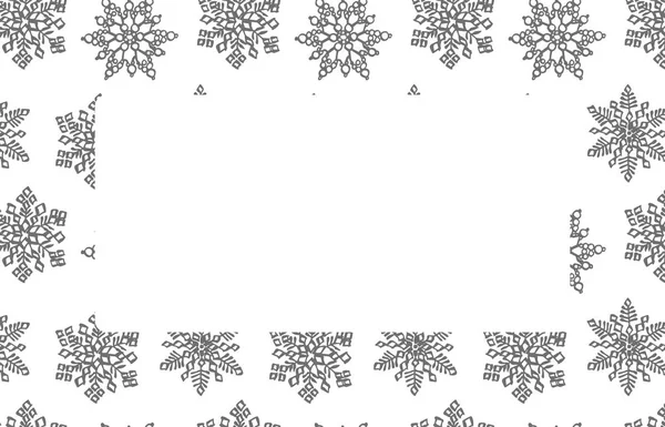 Weihnachten Schneeflocken Hintergrund Illustration. Designelemente für Neujahr und Weihnachten. Grußkarte Einladung mit Weihnachtsschnee. Jahrgangsabbildung. — Stockvektor