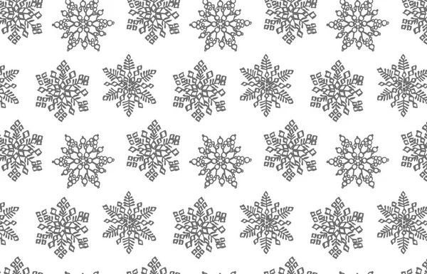 Boże Narodzenie płatki śniegu tle ilustracji. Elementy noworoczne i świąteczne. Zaproszenie na kartkę świąteczną ze śniegiem. Ilustracja rocznika. — Wektor stockowy