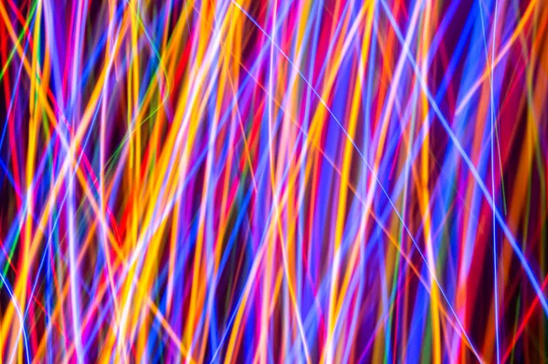 Luces de colores en la larga exposición con el fondo de movimiento, Abs — Foto de Stock