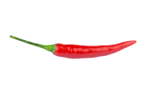 Chile rojo o chile aislado sobre un fondo blanco. con — Foto de Stock