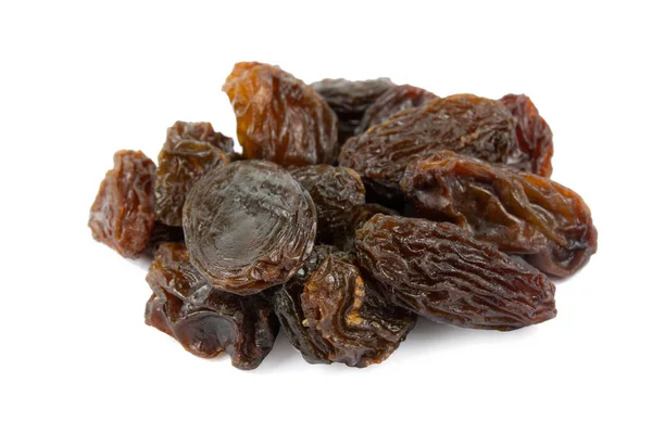 Raisins isolated on white background with clipping path — 스톡 사진