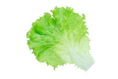 Salata yaprağı. Marul p kırpma ile beyaz arka plan üzerinde izole