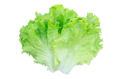 Salata yaprağı. Marul p kırpma ile beyaz arka plan üzerinde izole