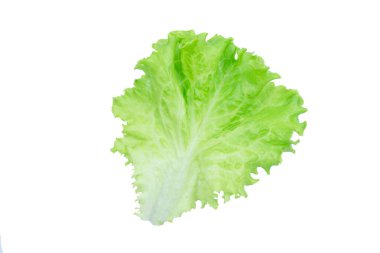 Salata yaprağı. Marul p kırpma ile beyaz arka plan üzerinde izole