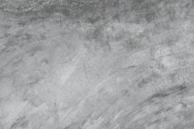 Kirli arka planda gri beton duvar. Eski kirli çimento döşemesi