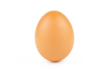 Tavuk yumurtası beyaz arka planda kırpma ile izole